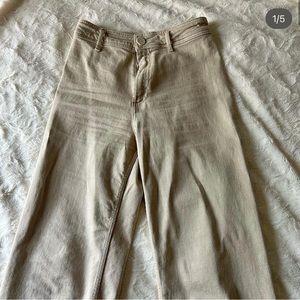 Beige Marine straight cut pants